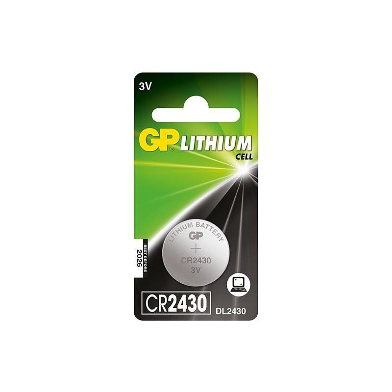 GP LITHIUM BUTTON CELL CR2430 GP LITHIUM BUTTON CELL CR2430